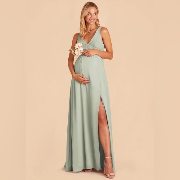 Birdy Grey Laurie Sage chiffon empire bridesmaids prom dress size S and M NWT - Picture 3 of 12